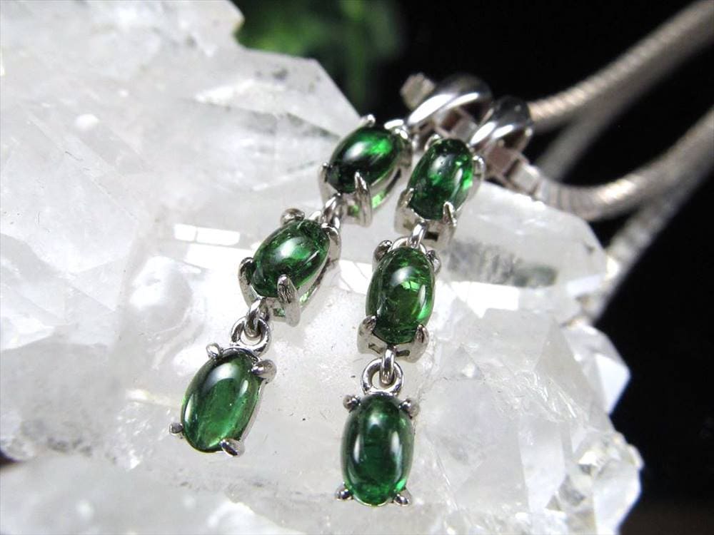 クロムダイオプサイト ペンダントトップ ネックレス アクセサリー Silver925