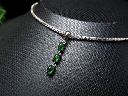 クロムダイオプサイト ペンダントトップ ネックレス アクセサリー Silver925