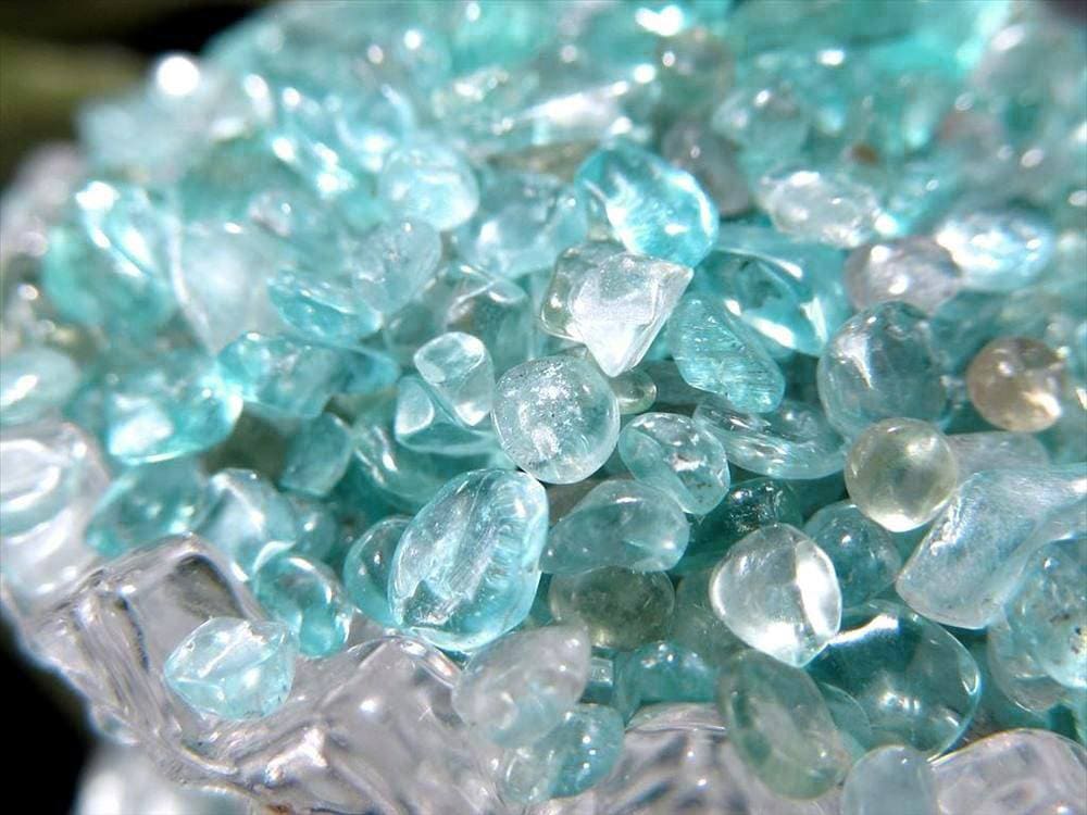 ブルーグリーン,アパタイト,燐灰石,さざれ,サザレ,細石,浄化