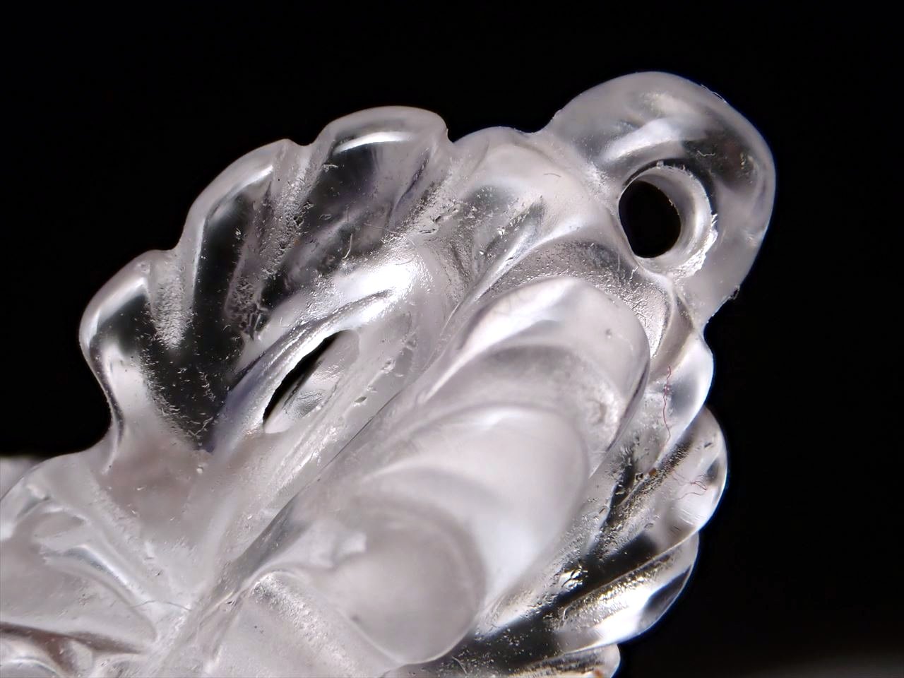 ◇繊細！手彫り法器◇天然透明水晶使用！◇魔障を取り除き、結界