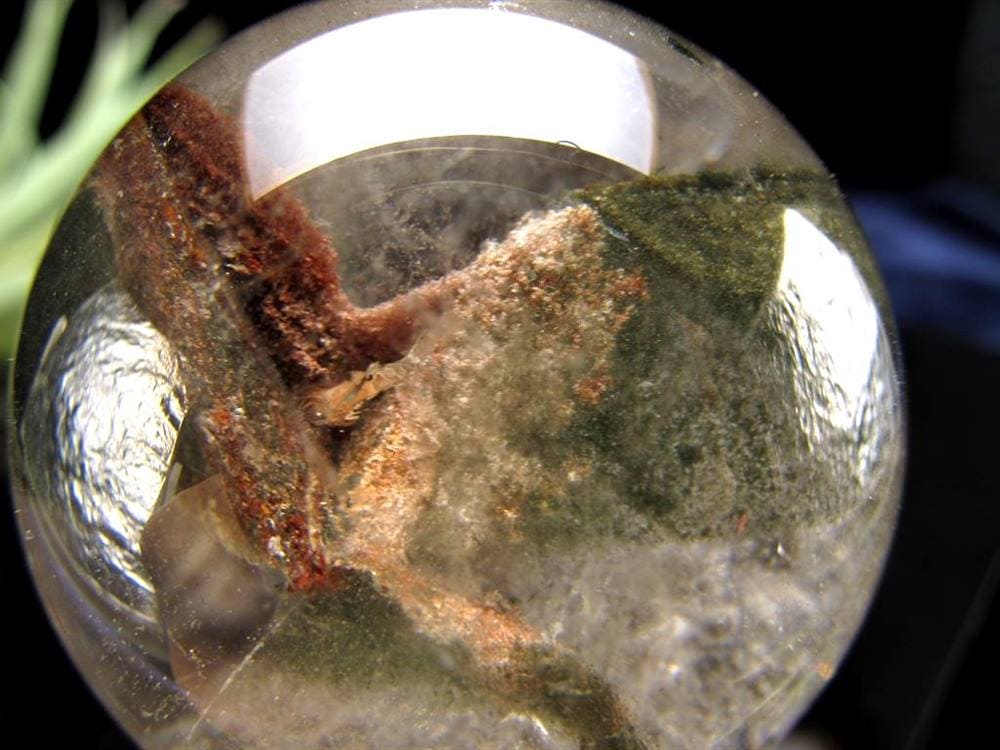 龍神ガーデンクォーツ 庭園水晶 丸玉 置物 ガーデンクォーツ ファントム