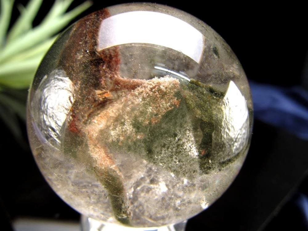 龍神ガーデンクォーツ 庭園水晶 丸玉 置物 ガーデンクォーツ ファントム