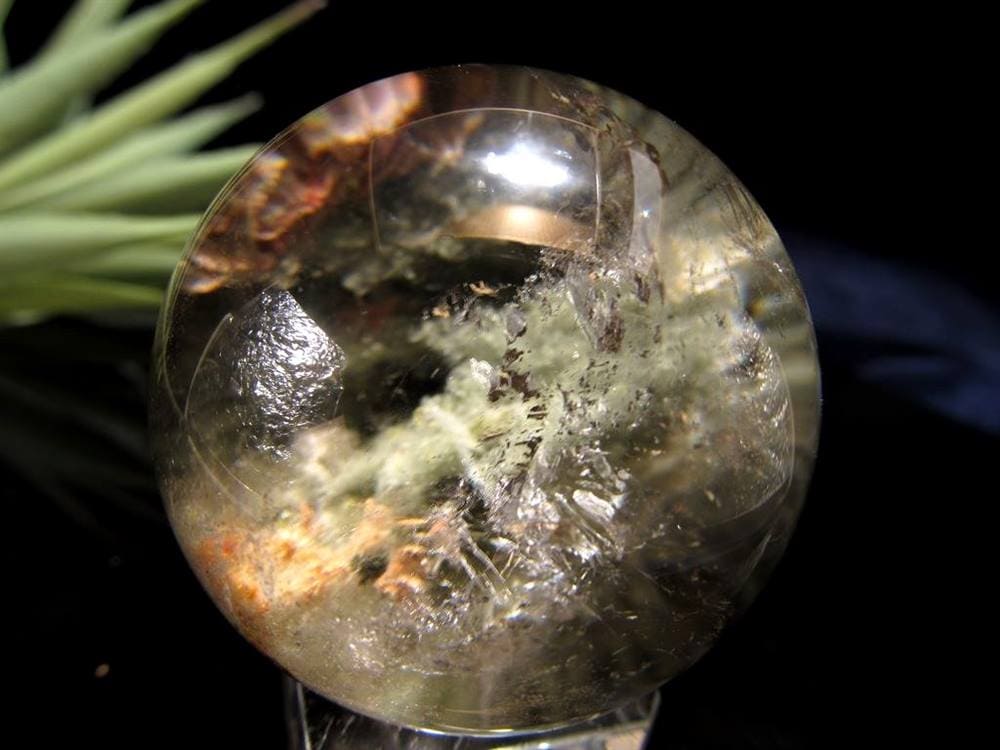 龍神ガーデンクォーツ 庭園水晶 丸玉 置物 ガーデンクォーツ ファントム