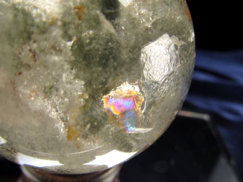 龍神ガーデンクォーツ 庭園水晶 丸玉 置物 ガーデンクォーツ ファントム