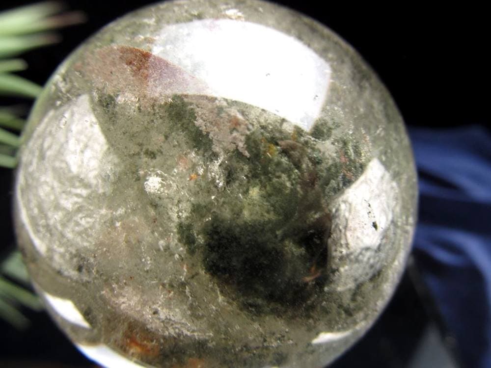 龍神ガーデンクォーツ 庭園水晶 丸玉 置物 ガーデンクォーツ ファントム