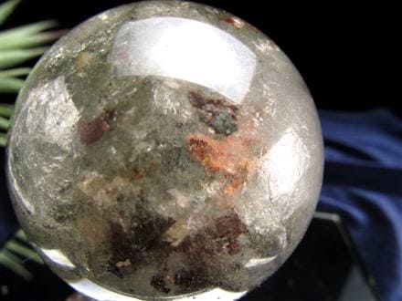 龍神ガーデンクォーツ 庭園水晶 丸玉 置物 ガーデンクォーツ ファントム