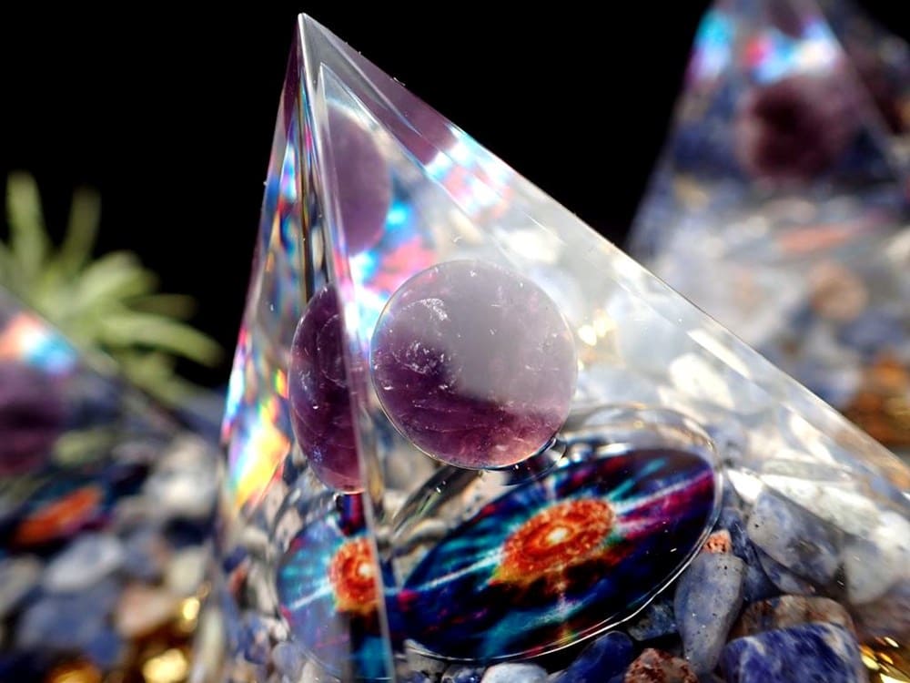 オルゴナイト ピラミッド アメジストスフィア