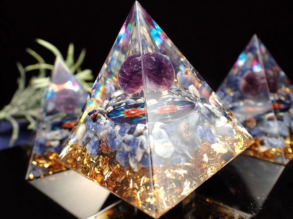 オルゴナイト ピラミッド アメジストスフィア