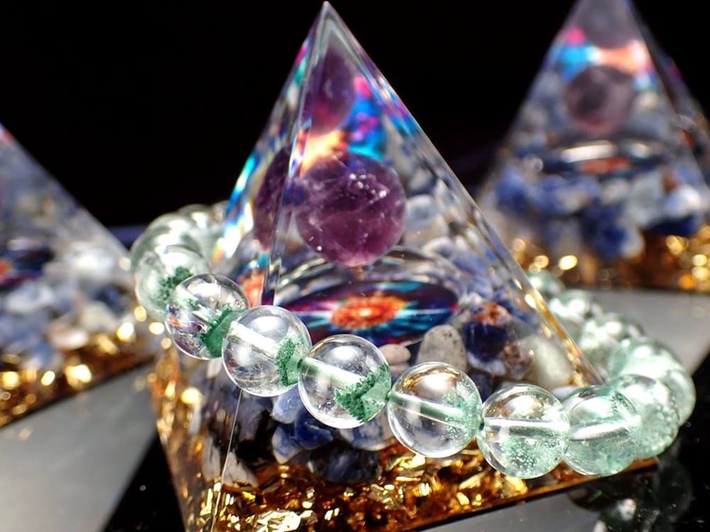 オルゴナイト ピラミッド アメジストスフィア