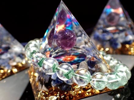 オルゴナイト ピラミッド アメジストスフィア