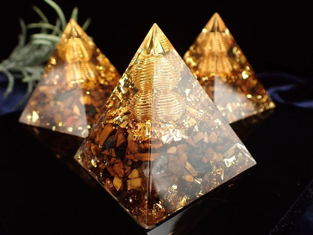 オルゴナイト ピラミッド タイガーアイ