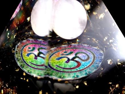 オルゴナイト ピラミッド ローズクォーツ オブシディアン 空間浄化 安眠 魔除け 