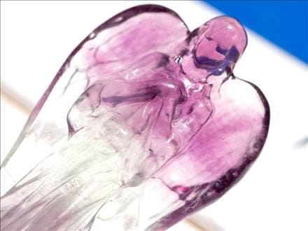 フローライト 蛍石 エンジェル 天使 置物