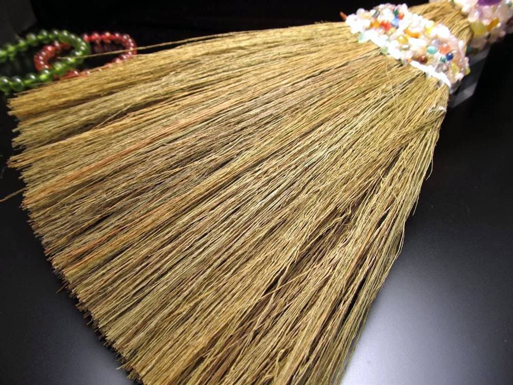魔法のほうき 天然石 アメジスト 水晶 ローズ