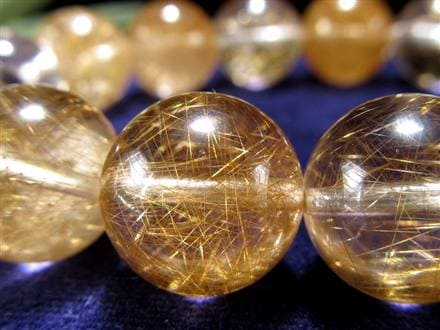 マニハール クォーツ ブレスレット ビーズ石 ヒマラヤ山脈 水晶 ゴールドルチル ガーデン水晶 クローライト