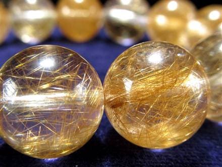 マニハール クォーツ ブレスレット ビーズ石 ヒマラヤ山脈 水晶 ゴールドルチル ガーデン水晶 クローライト