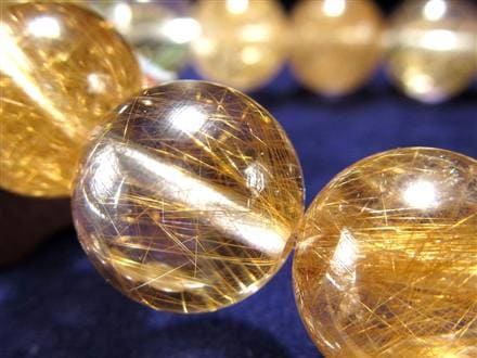 マニハール クォーツ ブレスレット ビーズ石 ヒマラヤ山脈 水晶 ゴールドルチル ガーデン水晶 クローライト