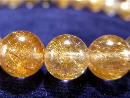 マニハール クォーツ ブレスレット ビーズ石 ヒマラヤ山脈 水晶 ゴールドルチル ガーデン水晶 クローライト