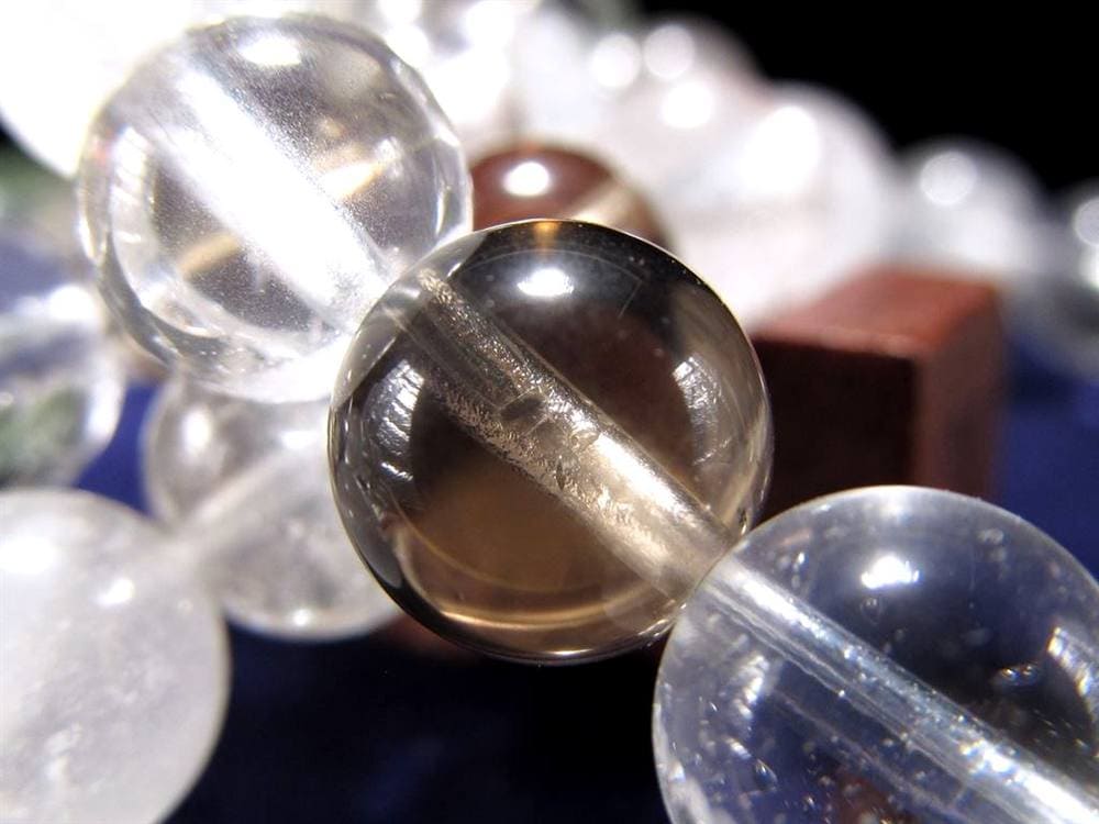 マニハール クォーツ ブレスレット ビーズ石 ヒマラヤ山脈 水晶 御守り