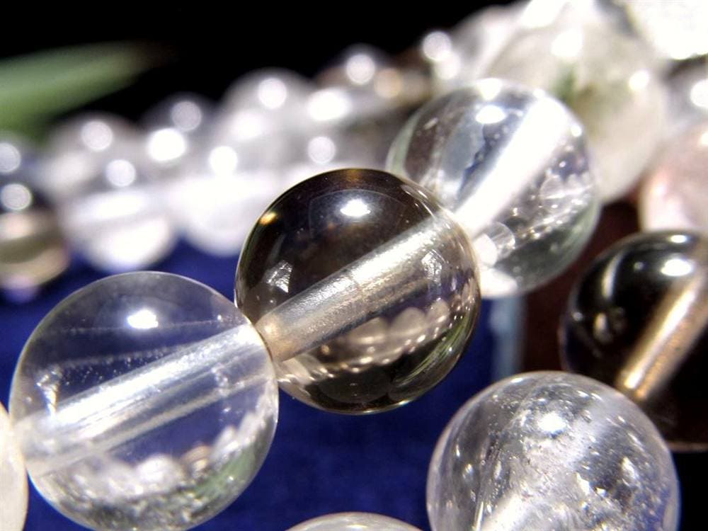 マニハール クォーツ ブレスレット ビーズ石 ヒマラヤ山脈 水晶 御守り