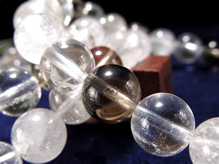 マニハール クォーツ ブレスレット ビーズ石 ヒマラヤ山脈 水晶 御守り