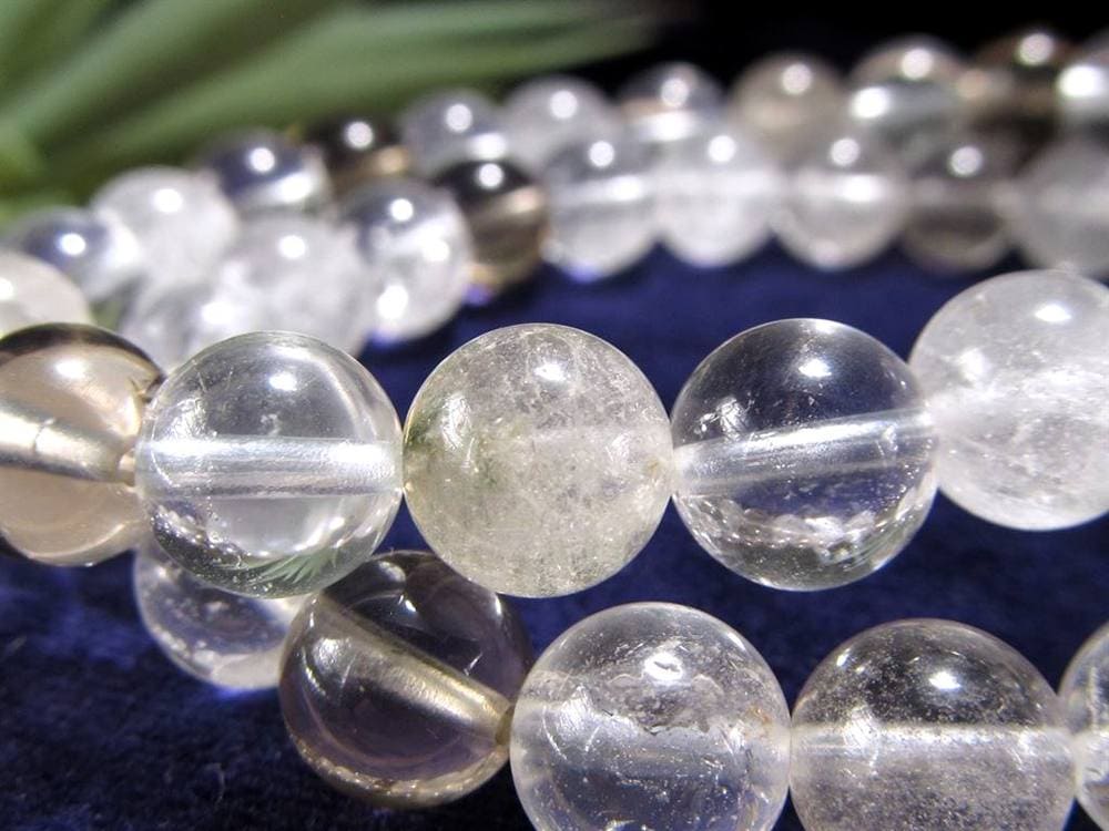 マニハール クォーツ ブレスレット ビーズ石 ヒマラヤ山脈 水晶 御守り