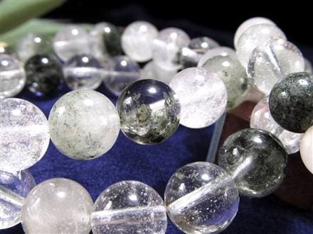 マニハール クォーツ ブレスレット ビーズ石 ヒマラヤ山脈 水晶 クローライト ガーデン