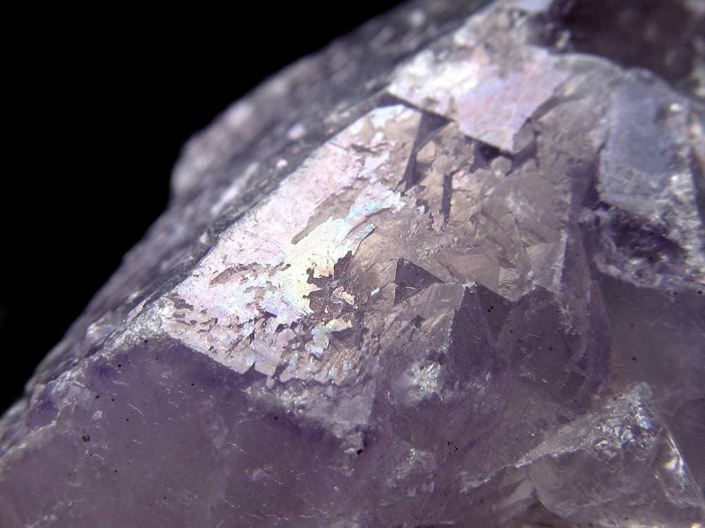 アメジスト 紫水晶 イリデッセンス 天然石 トライゴーニック