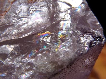 アメジスト 紫水晶 イリデッセンス 天然石 トライゴーニック