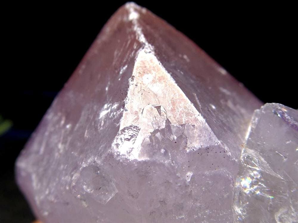アメジスト 紫水晶 イリデッセンス 天然石 トライゴーニック