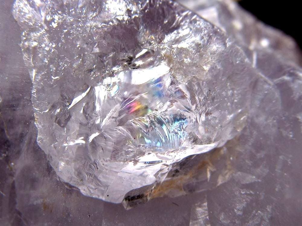 アメジスト 紫水晶 イリデッセンス 天然石 トライゴーニック