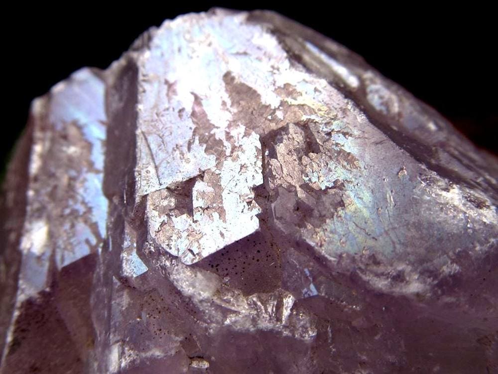 アメジスト 紫水晶 イリデッセンス 天然石 トライゴーニック