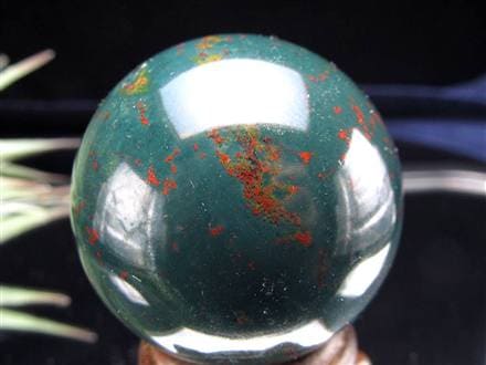 ブラッドストーン ヘリオトロープ 丸玉 スフィア