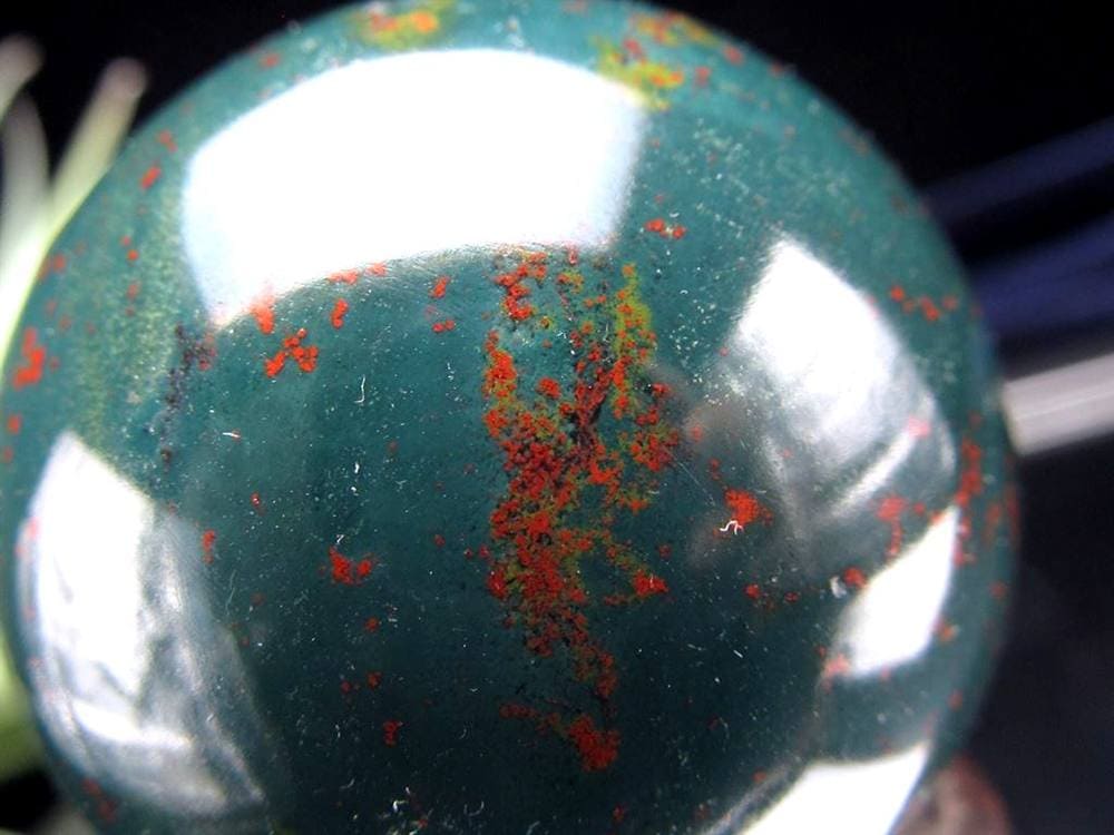 ブラッドストーン ヘリオトロープ 丸玉 スフィア