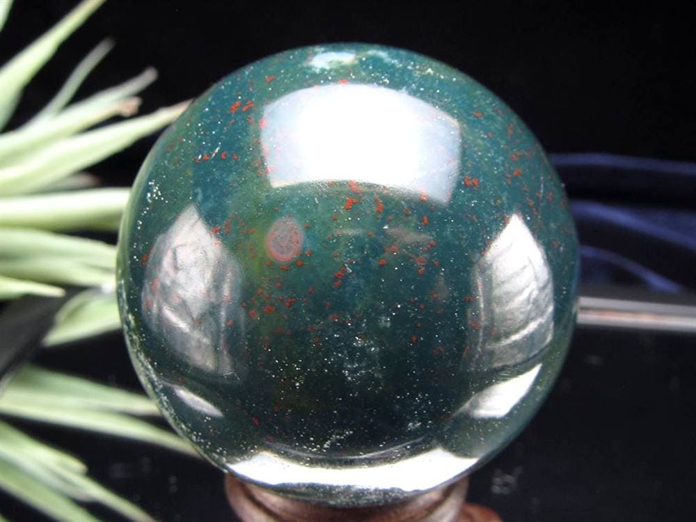 ブラッドストーン ヘリオトロープ 丸玉 スフィア