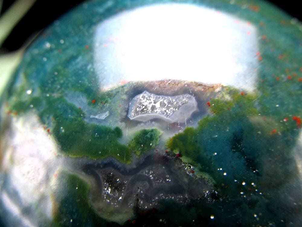 ブラッドストーン ヘリオトロープ 丸玉 スフィア