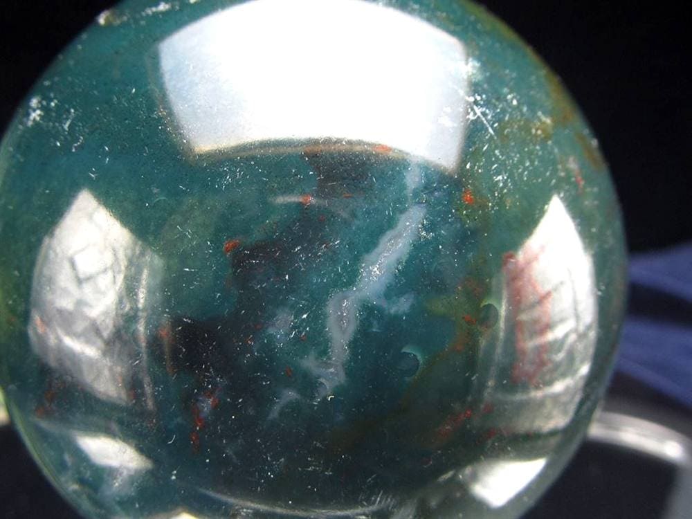 ブラッドストーン ヘリオトロープ 丸玉 スフィア