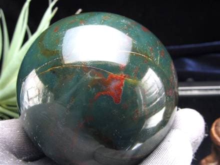 ブラッドストーン ヘリオトロープ 丸玉 スフィア