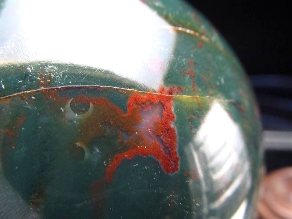 ブラッドストーン ヘリオトロープ 丸玉 スフィア