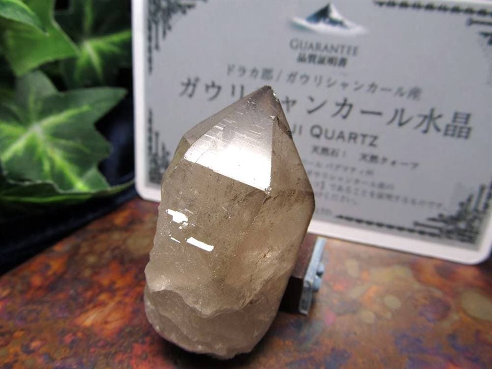 ヒマラヤ スモーキー クォーツ ガウリシャンカール 原石 ポイント