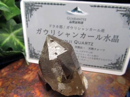 ヒマラヤ スモーキー クォーツ ガウリシャンカール 原石 ポイント