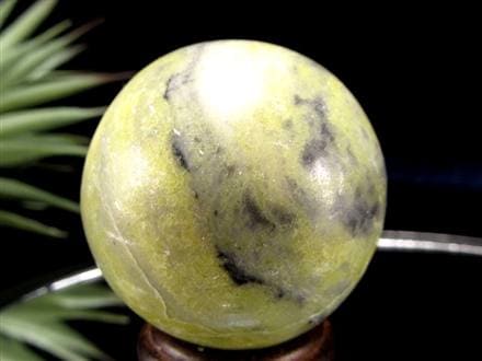 インフィナイト サーペンティン 蛇紋石 丸玉 置物 南アフリカ