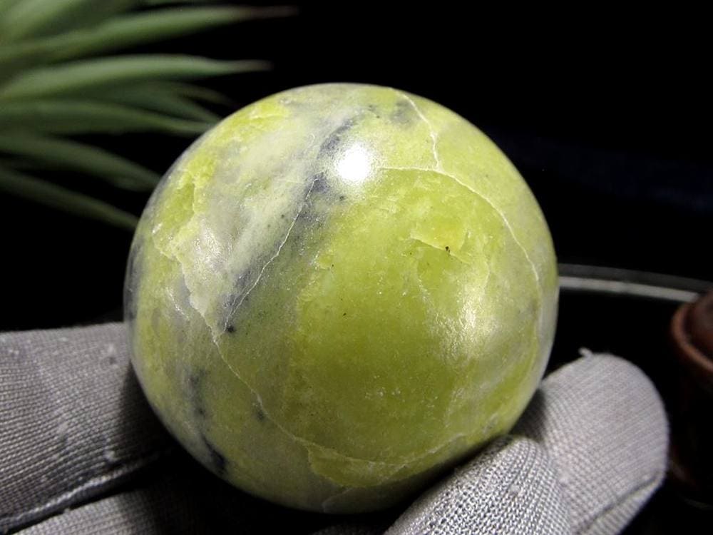 インフィナイト サーペンティン 蛇紋石 丸玉 置物 南アフリカ