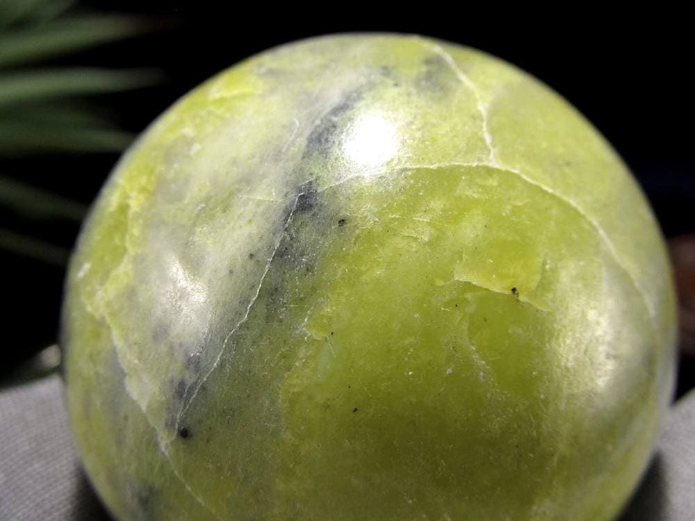 インフィナイト サーペンティン 蛇紋石 丸玉 置物 南アフリカ