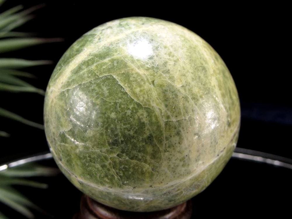 インフィナイト サーペンティン 蛇紋石 丸玉 置物 南アフリカ