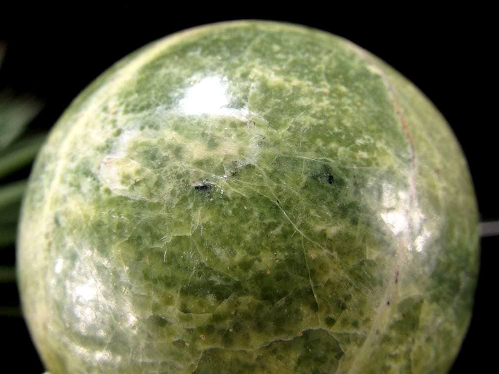 インフィナイト サーペンティン 蛇紋石 丸玉 置物 南アフリカ