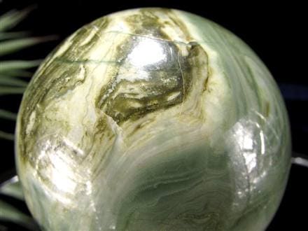 インフィナイト サーペンティン 蛇紋石 丸玉 置物 南アフリカ