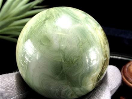 インフィナイト サーペンティン 蛇紋石 丸玉 置物 南アフリカ