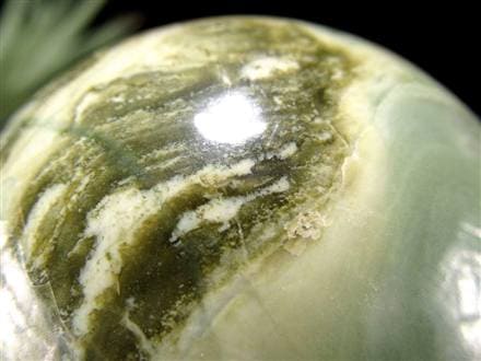 インフィナイト サーペンティン 蛇紋石 丸玉 置物 南アフリカ