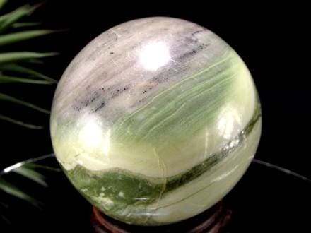 インフィナイト サーペンティン 蛇紋石 丸玉 置物 南アフリカ